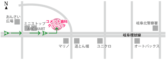 岐阜県岐阜市下土居 3-3-11　周辺地図